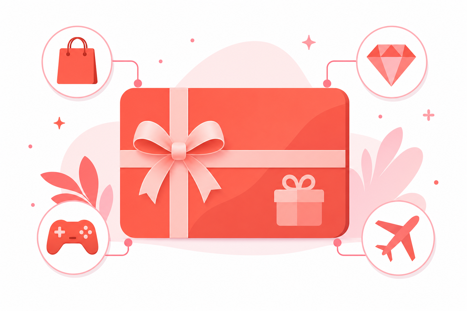 Выбор подарочных карт в смартфоне